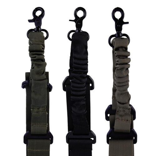 Nylon Sling Strap Tactical 1 Single Point Adjustable Bungee Rifle Gun Sling System Strap Hook new arrival