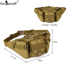 SINAIRSOFT Tactical Molle Bag Waterproof Waist Fanny Pack Hiking Fishing Sports Hunting Waist Bags Camping Sport Bag Belt