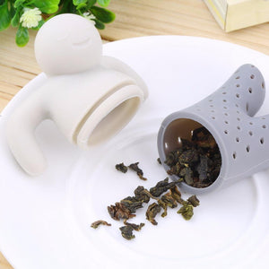 Tea Strainer Interesting Life Partner Cute Mr Teapot Silicone Tea Infuser Filter Teapot for Tea & Coffee Filter Drinkware