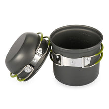 New Ultralight Outdoor Camping Cookware Utensils Hiking Picnic Backpacking Tableware Pot Pan 1-2persons Non-stick Pot Pans Bowls