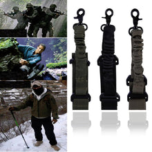 Nylon Sling Strap Tactical 1 Single Point Adjustable Bungee Rifle Gun Sling System Strap Hook new arrival