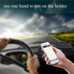 Simple Universal Car GPS Navigation Bracket HUD Head Up Display For Smart Phone Car Mount Stand Phone Holder Safe